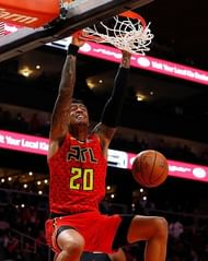 Action from Washington Wizards v Atlanta Hawks